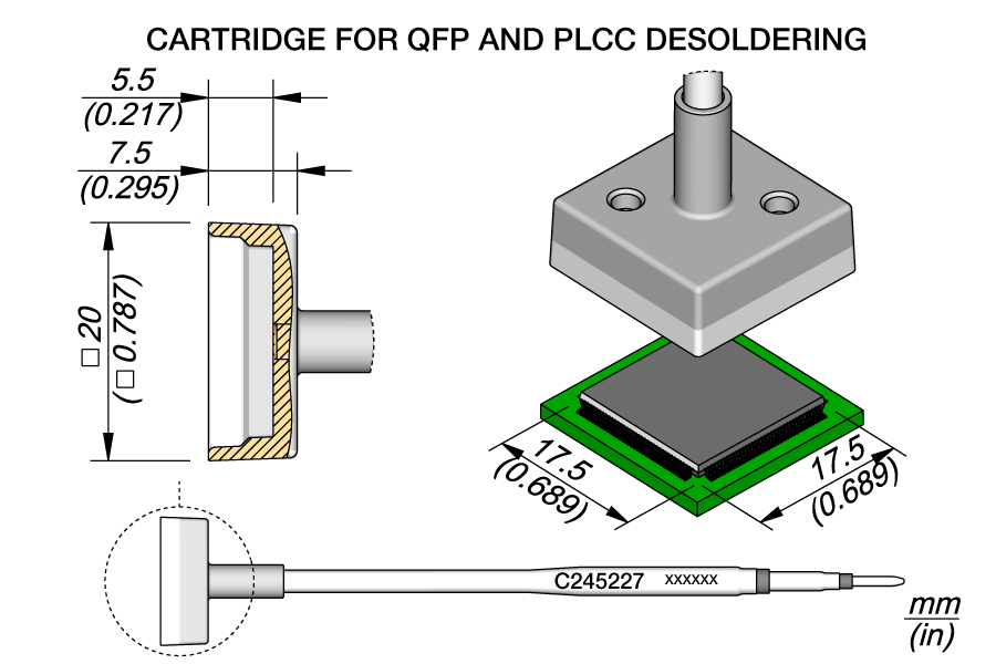 C245227 - QFP Cartridge 17.5 x 17.5